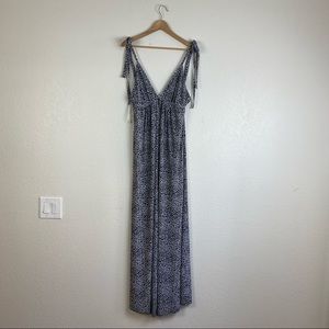 Rebecca Taylor animal print maxi dress size medium.